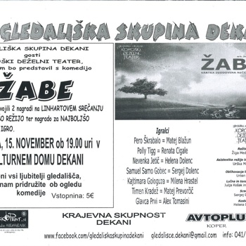 Gledališka predstava Žabe